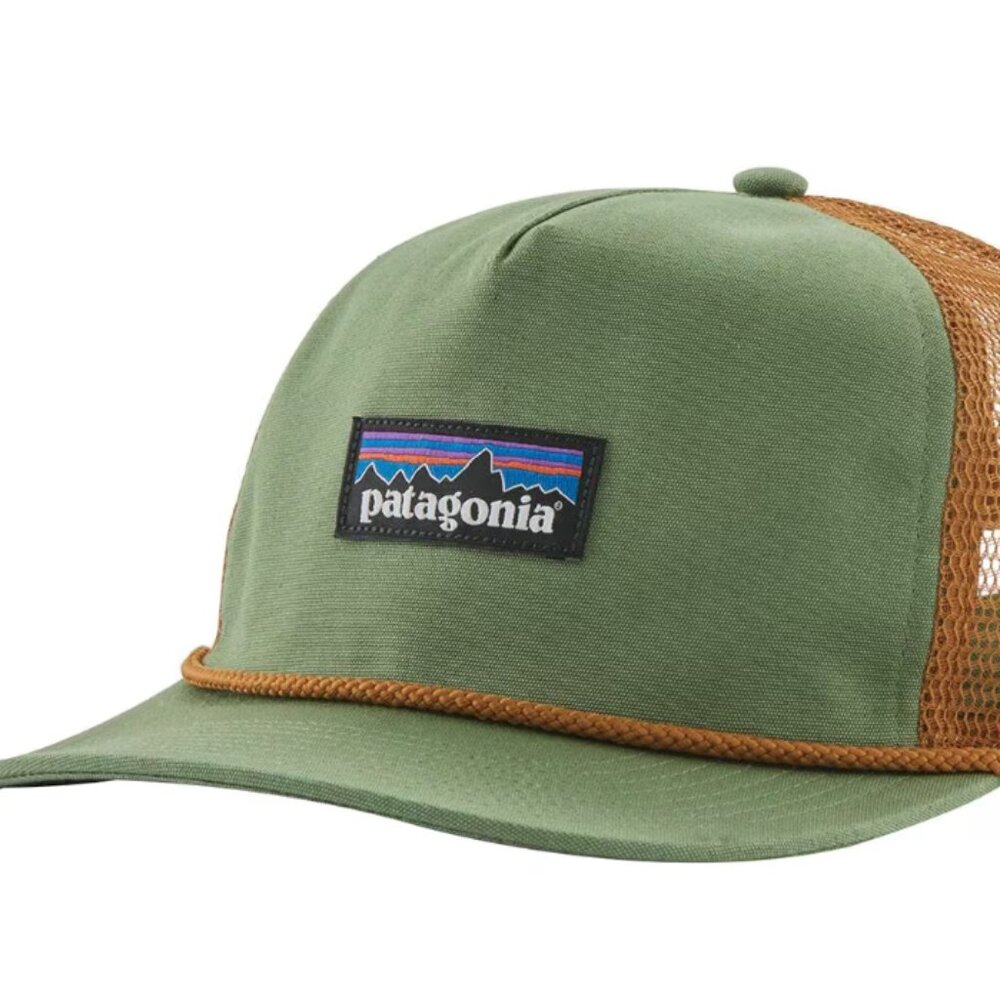 Patagonia Airfarer Cap. P-6 Label Terrain Greencolor New  Unisex